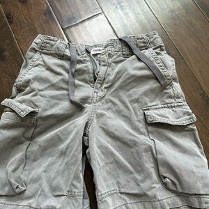 Pull&Bear Gray Cargo jorts Casual Style